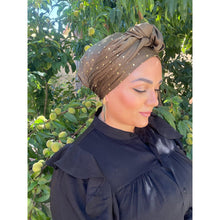 Speckled Satin Long Wrap - Olive-Long Wrap-The Little Tichel Lady