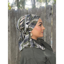 Eclectic Olive Print Headwrap-Long Wrap-The Little Tichel Lady