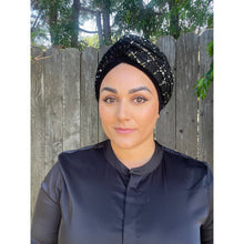 Yeela's Black Sequins/Velvet Set (tie)-Specialty Items-The Little Tichel Lady