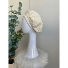 Embellished Hat - Size #1 Cream Textured-Hat-The Little Tichel Lady
