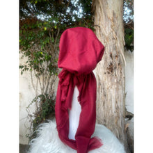 Turkish Cotton Metallic Solid Pretied w/ Long Tails - Ruby-pretieds-The Little Tichel Lady