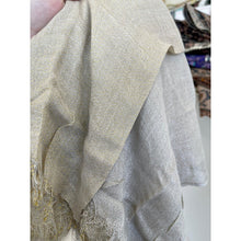 Israeli Dual Metallic Wrap - Neutral-Long Wrap-The Little Tichel Lady