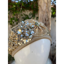 Embellished Hat - Size #1 Gold/Bronze Sequins-Hat-The Little Tichel Lady