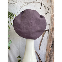 Embellished Cotton Beret - Medium/Large, Dusty Purple-Beret-The Little Tichel Lady