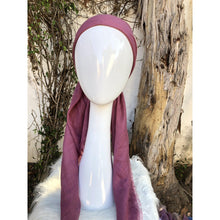 Turkish Cotton Textured Pretied w/ Long Tails - Dusty Rose-pretieds-The Little Tichel Lady