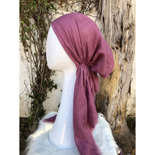 Turkish Cotton Textured Pretied w/ Long Tails - Dusty Rose-pretieds-The Little Tichel Lady